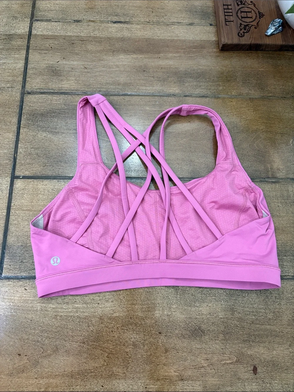 Lululemon free to be serene sports bra pink blossom size 8